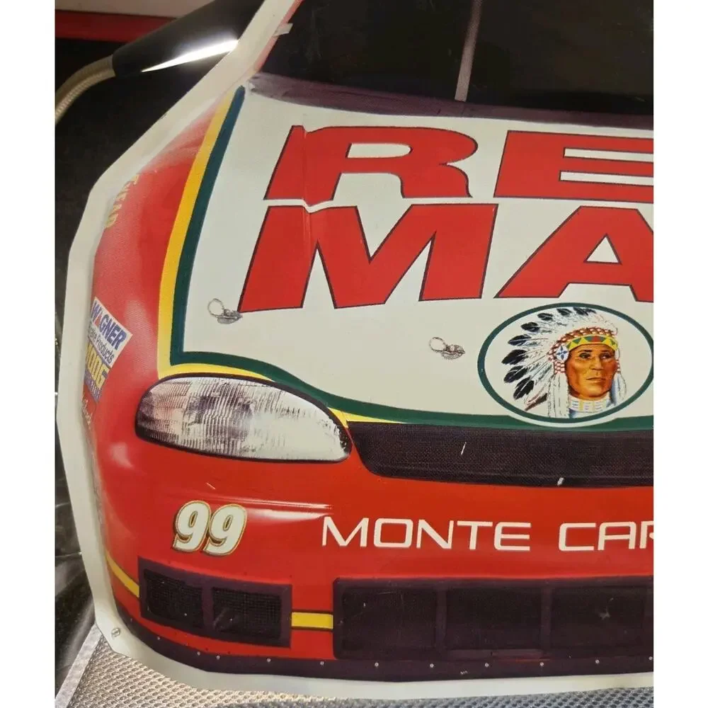 Vtg RED MAN Nascar Sign Tobacco Advertising Tin #99 MonteCarlo 1999 Kevin Lepage